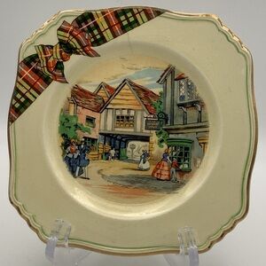 Vintage Royal Winton “Ye Olde Innes”  6” Square Plate